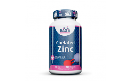 Haya Labs Zinc Bisglycinate 30 мг — 100 таблеток, хелат цинку