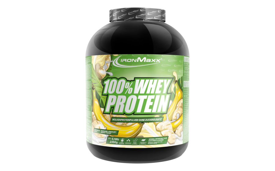 IronMaxx 100% Whey Protein – 2350 г, банан-йогурт IronMaxx 100% Whey Protein – банан-йогурт, 2350 г