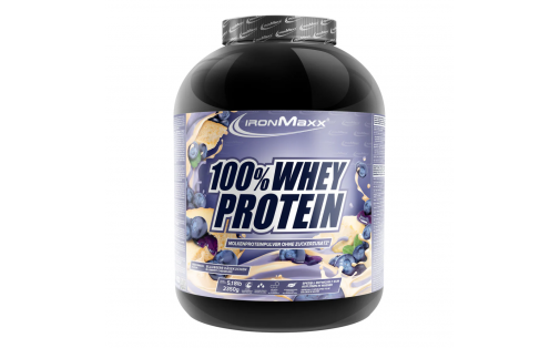 IronMaxx 100% Whey Protein – чорниця-чізкейк, 2350 г