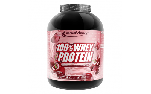 IronMaxx 100% Whey Protein – вишня-йогурт, 2350 г