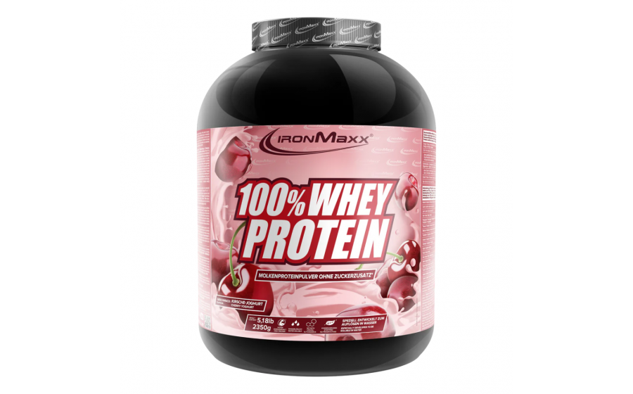 IronMaxx 100% Whey Protein – 2350 г, вишня-йогурт IronMaxx 100% Whey Protein – вишня-йогурт, 2350 г