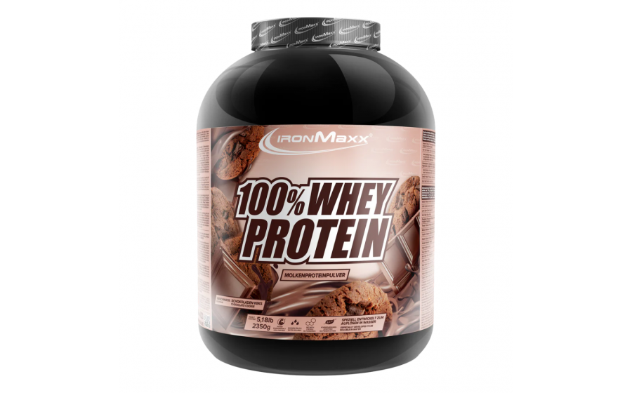 IronMaxx 100% Whey Protein – 2350 г, шоколад і печиво IronMaxx 100% Whey Protein – шоколад і печиво, 2350 г
