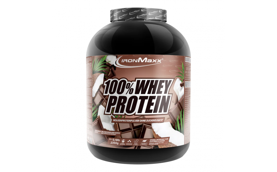 IronMaxx 100% Whey Protein – 2350 г, шоколад-кокос IronMaxx 100% Whey Protein – шоколад-кокос, 2350 г