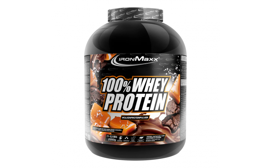 IronMaxx 100% Whey Protein – 2350 г, печиво-карамель IronMaxx 100% Whey Protein – темне печиво-карамель, 2350 г
