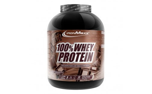 IronMaxx 100% Whey Protein – молочний шоколад, 2350 г