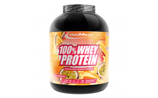IronMaxx 100% Whey Protein – апельсин-маракуйя, 2350 г