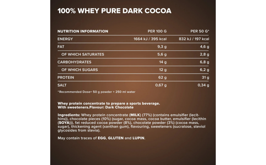 IronMaxx 100% Whey Protein – 2350 г, тёмный какао IronMaxx 100% Whey Protein – тёмный какао, 2350 г