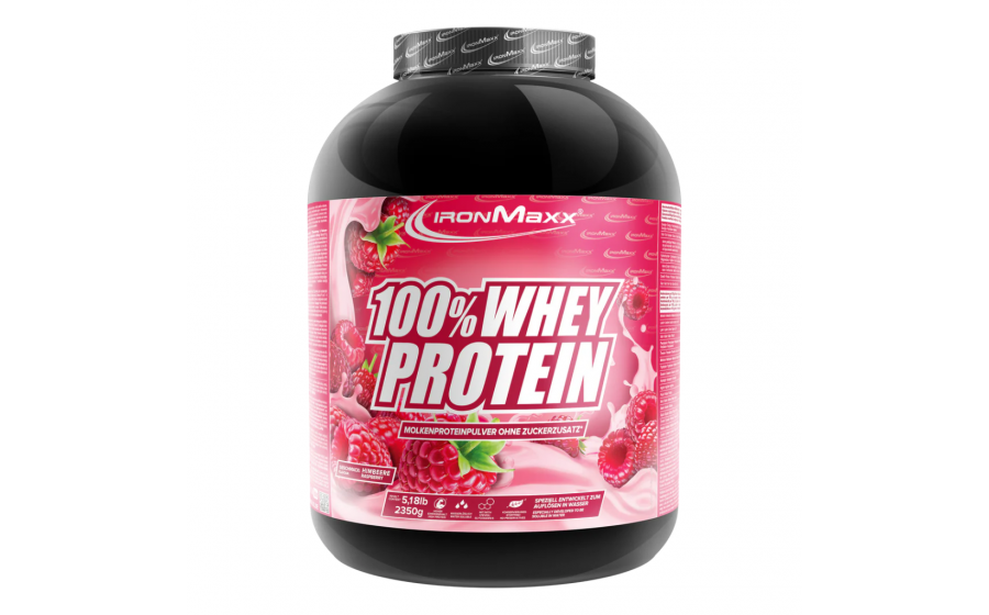 IronMaxx 100% Whey Protein – 2350 г, малина IronMaxx 100% Whey Protein – малина, 2350 г