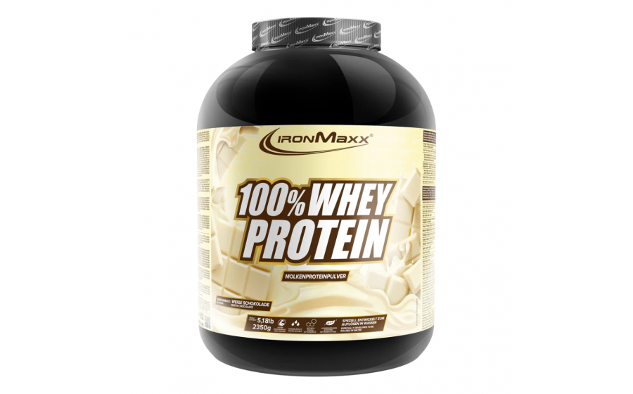 IronMaxx 100% Whey Protein – Білий Шоколад IronMaxx 100% Whey Protein 2350 г – Білий Шоколад