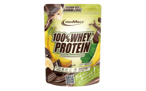 IronMaxx 100% Whey Protein 500 г – Банан-Шоколад, протеїн Німечч