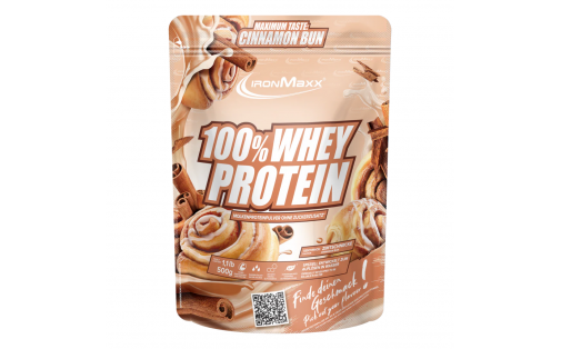 IronMaxx 100% Whey Protein 500 г – Булочка з корицею