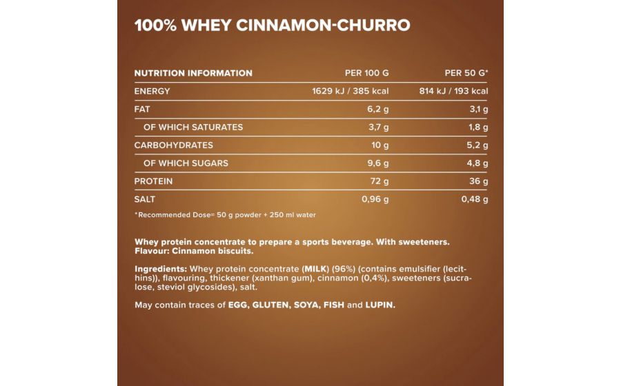 IronMaxx Cinnamon Churro – Протеїн з корицею IronMaxx 100% Whey Protein Cinnamon Churro 500 г – Протеїн Чурро