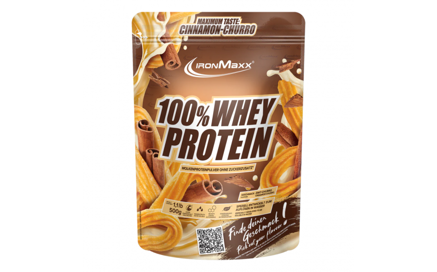 IronMaxx Cinnamon Churro – Протеїн з корицею IronMaxx 100% Whey Protein Cinnamon Churro 500 г – Протеїн Чурро