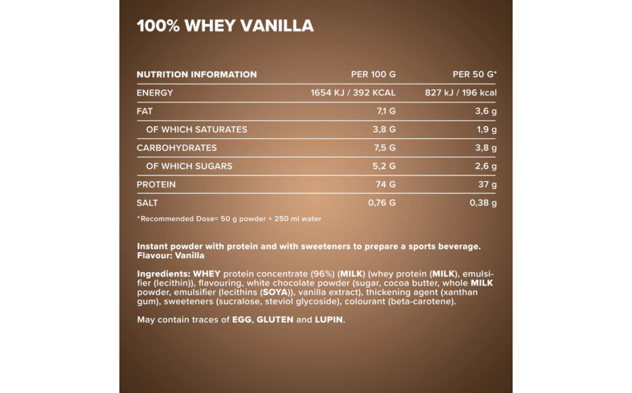 IronMaxx 100% Whey Protein 500 г – French Vanilla (Французька Ва