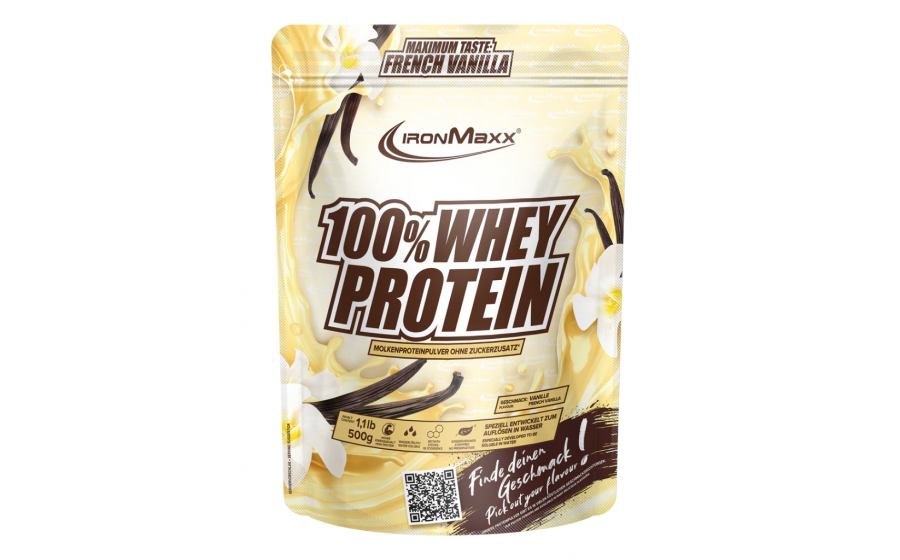 IronMaxx 100% Whey Protein 500 г – French Vanilla (Французька Ва