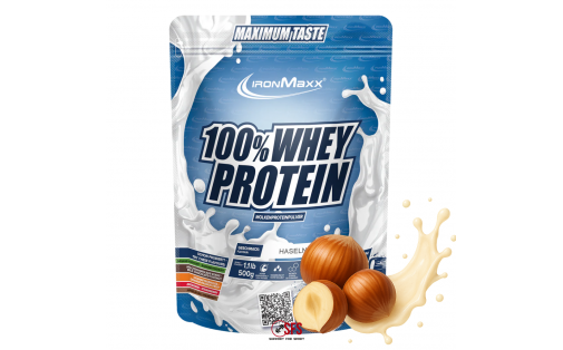 Протеїн IronMaxx 100% Whey Protein Hazelnut 500 г смак Фундук