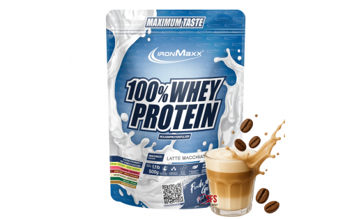 IronMaxx 100% Whey Protein 500 г Латте Макиато — сироватковий пр