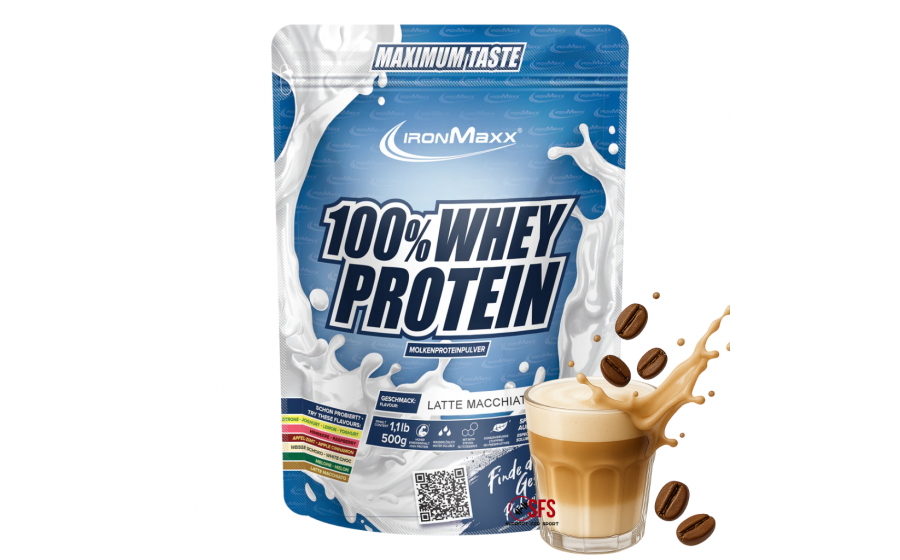 IronMaxx 100% Whey Protein 500 г Латте Макиато — сироватковий пр