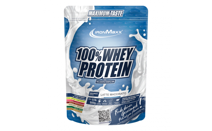 IronMaxx 100% Whey Protein 500 г Латте Макиато — сироватковий пр
