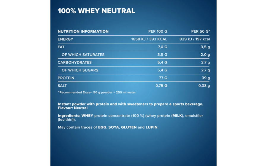 IronMaxx 100% Whey Protein Neutral 500 г — нейтральний смак IronMaxx 100% Whey Protein Neutral 500 г — нейтральний смак, куп