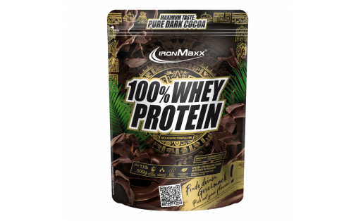 IronMaxx 100% Whey Protein Pure Dark Cocoa 500 г – Чисте Темне К