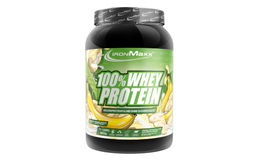 IronMaxx 100% Whey Protein 900 г – Банан-Йогурт