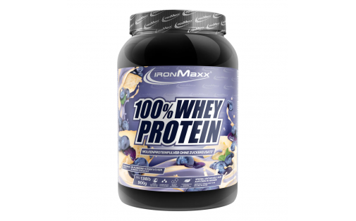 IronMaxx 100% Whey Protein 900 г – Чорниця-Чізкейк