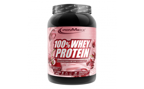 IronMaxx 100% Whey Protein 900 г – Вишня-Йогурт