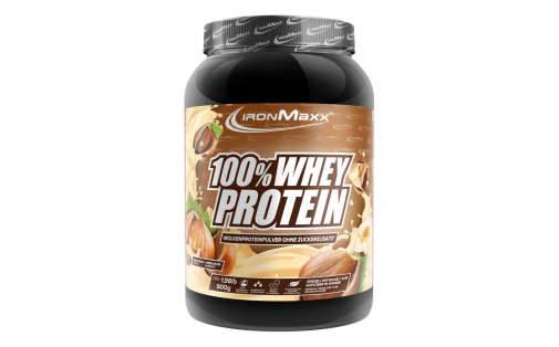 IronMaxx 100% Whey Protein Hazelnut 900 г – протеїн смак фундук
