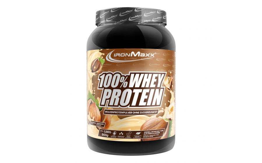 IronMaxx Hazelnut 900 г IronMaxx 100% Whey Protein Hazelnut 900 г – протеїн смак фундук