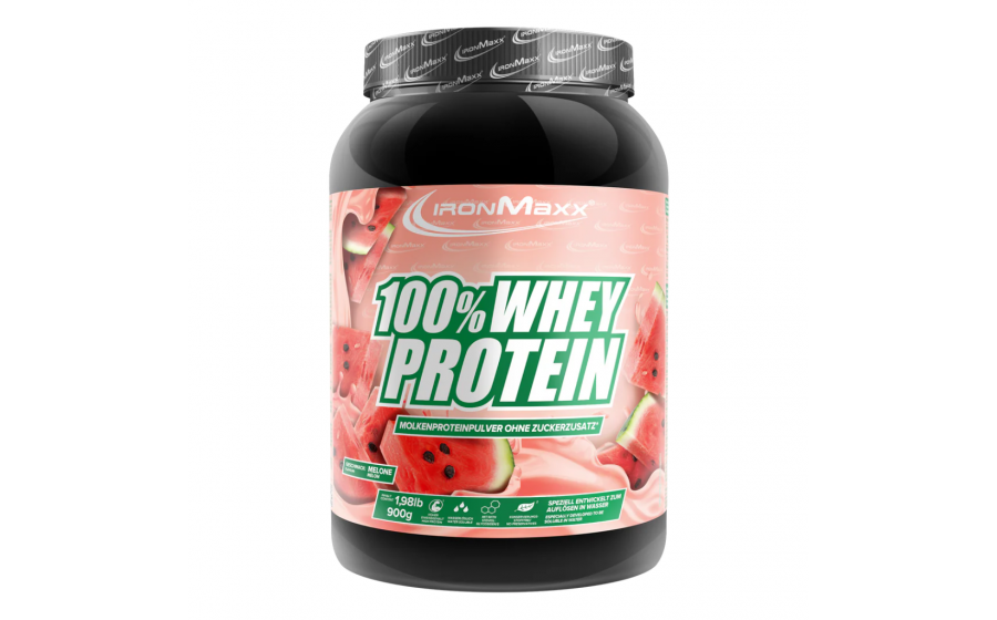 : IronMaxx Whey Protein – Диня 900 г IronMaxx 100% Whey Protein 900 г – Диня, протеїн Німеччина