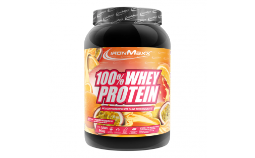 IronMaxx 100% Whey Protein Orange Passion Fruit 900 г – протеїн 