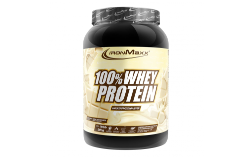 IronMaxx 100% Whey Protein – білий шоколад, 900 г