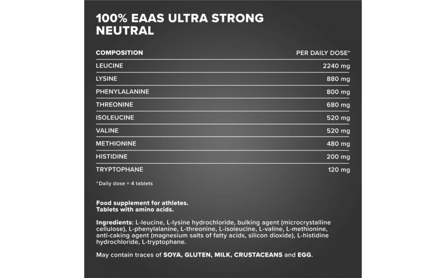 IronMaxx 100% EAAs Ultra Strong – 90 таблеток;