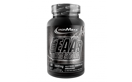 IronMaxx 100% EAAs Ultra Strong – 90 таблеток; фронтальна упаков
