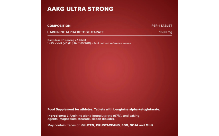IronMaxx AAKG Ultra Strong – 90 таблеток, аргинин альфа-кетоглут