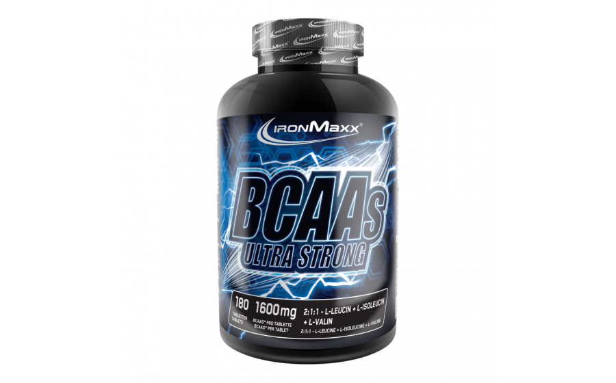 IronMaxx BCAA 2:1:1 – таблетки для восстановления мышц, 180 шт IronMaxx BCAAs Ultra Strong 2:1:1 – 180 таблеток