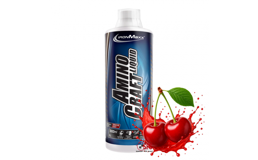 IronMaxx AminoCraft Liquid 1000 мл – вишнёвый вкус, жидкие амино