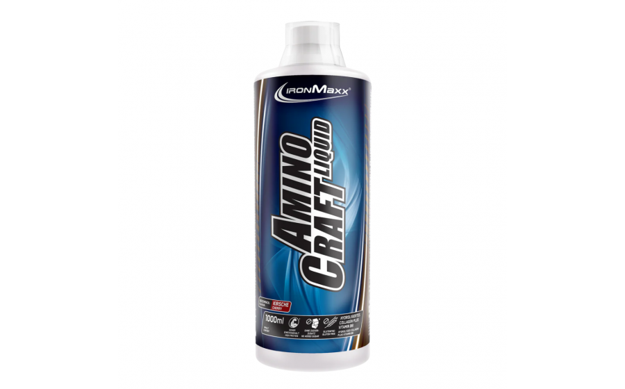 IronMaxx AminoCraft Liquid 1000 мл – вишнёвый вкус, жидкие амино