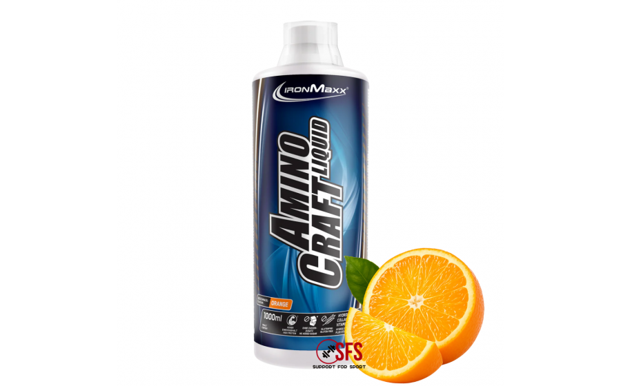IronMaxx AminoCraft Liquid 1000 мл – апельсиновый вкус, жидкие а