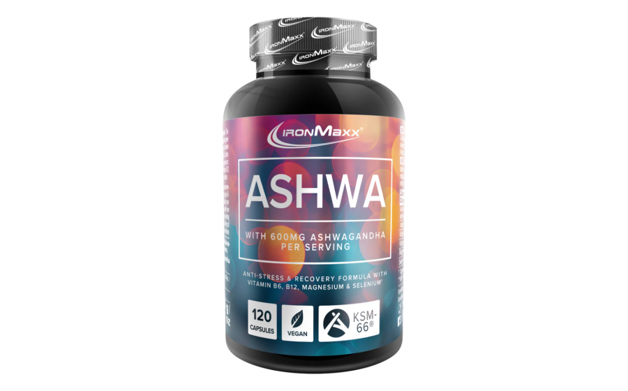 IronMaxx Ashwagandha – 120 капсул, ашваганда для здоров’я IronMaxx Ashwagandha – капсули ашваганди для зниження стресу та