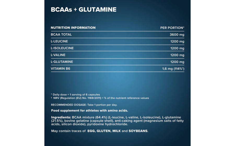 IronMaxx BCAAs + Glutamine 800 – 130 капсул