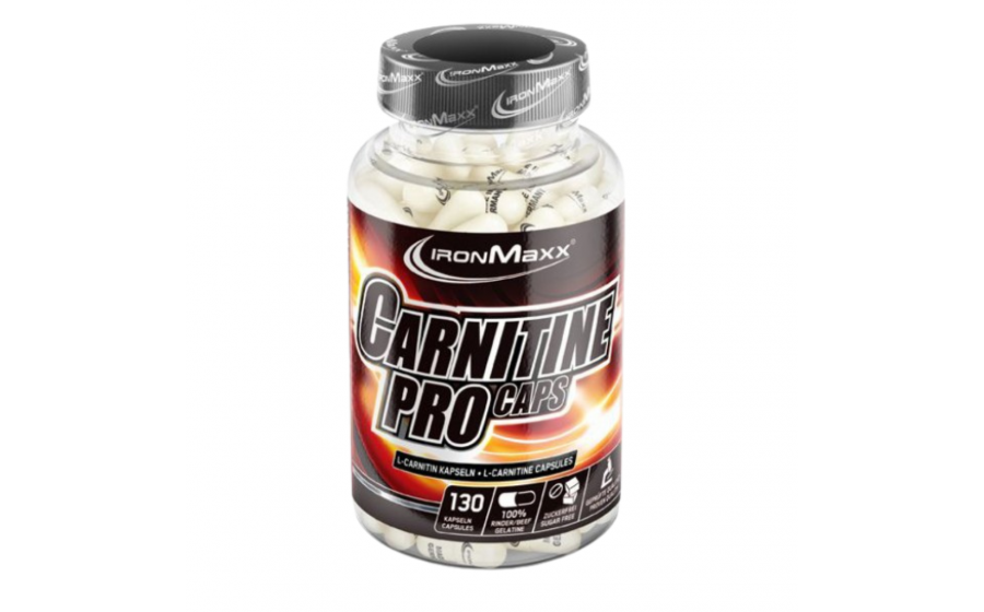 IronMaxx Carnitine Pro – 130 капсул, L-карнітин IronMaxx Carnitine Pro – капсули L-карнітину для спалювання жиру