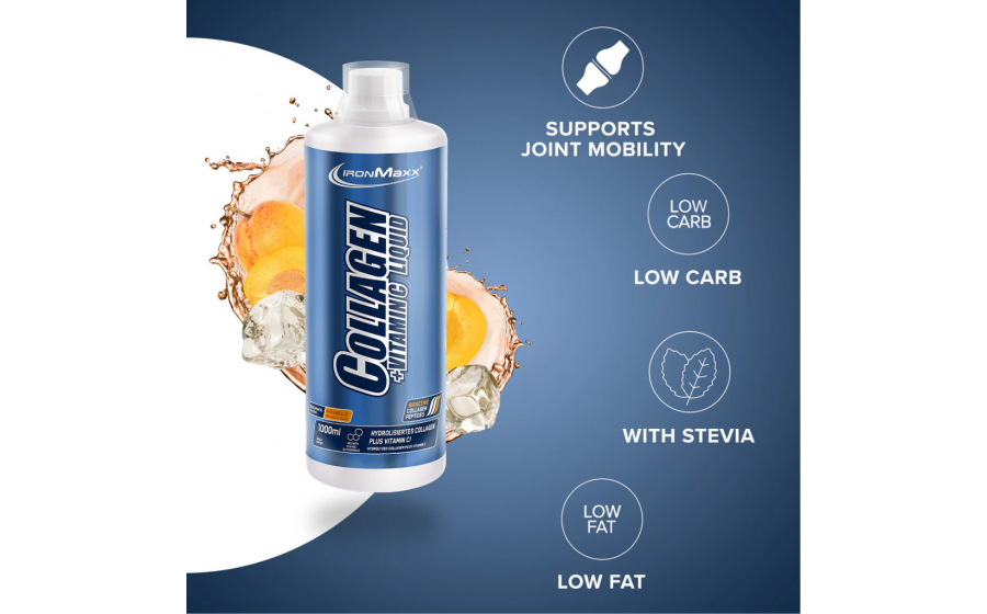 IronMaxx Collagen + Vitamin C Liquid 1000 мл – Mirabelle; рідкий