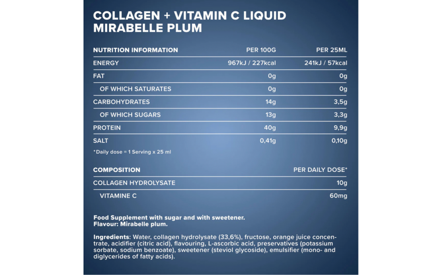 IronMaxx Collagen + Vitamin C Liquid 1000 мл – Mirabelle; рідкий