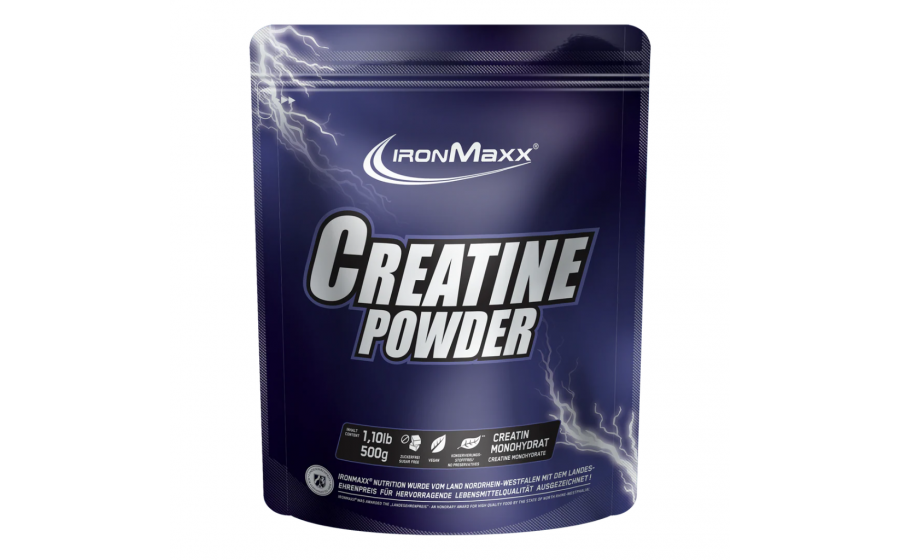 IronMaxx Creatine Powder Monohydrate – 500 г IronMaxx Creatine Powder Monohydrate – чистий креатин моногідрат