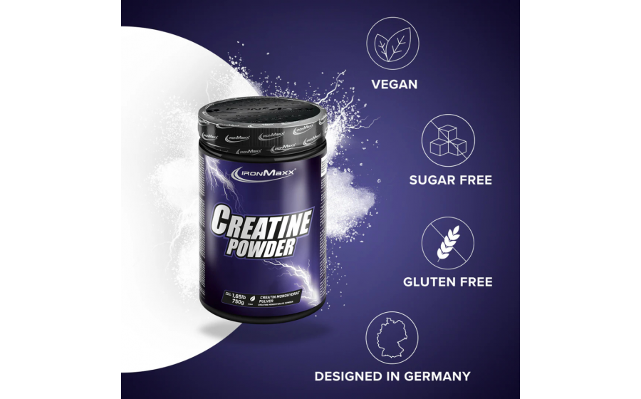 IronMaxx Creatine Powder Monohydrate – 750 г IronMaxx Creatine Powder Monohydrate – чистий креатин моногідрат