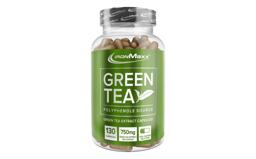 IronMaxx Green Tea – 130 капсул, екстракт зеленого чаю IronMaxx Green Tea – капсули зеленого чаю для метаболізму та ант