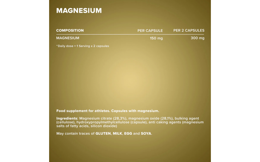 IronMaxx Magnesium – капсули магнію для м’язів, нервів та віднов