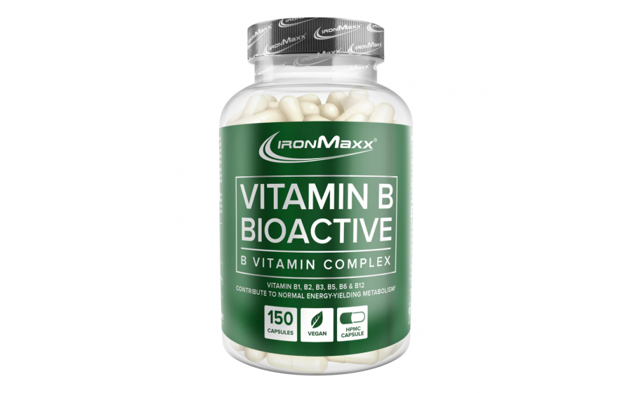 IronMaxx Vitamin B Bioactive – 150 капсул, вітаміни групи B IronMaxx Vitamin B Bioactive – капсули вітамінів групи B для ене